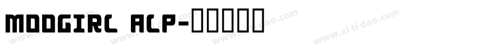 MOOGIRL ALP字体转换